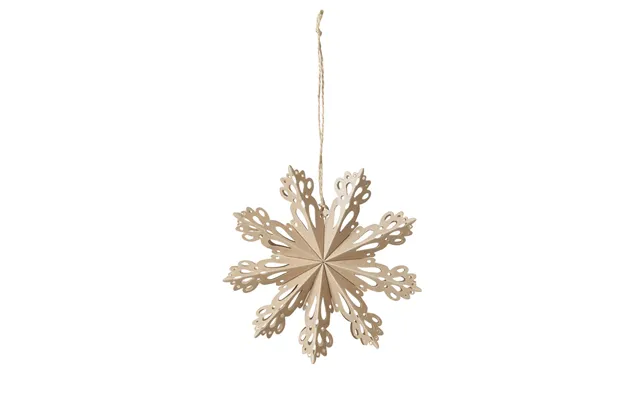 Broste Copenhagen Snowflake Christmas Decoration Natural Ø15 Cm