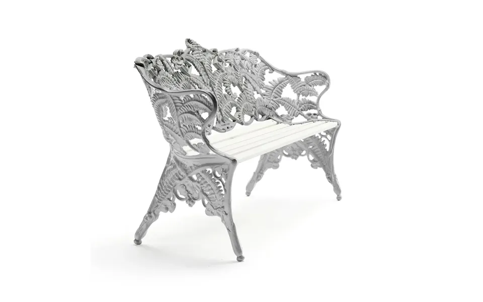 Byarums Bruk Classic Sofa White Lacquer Pine - Raw Aluminum Stand