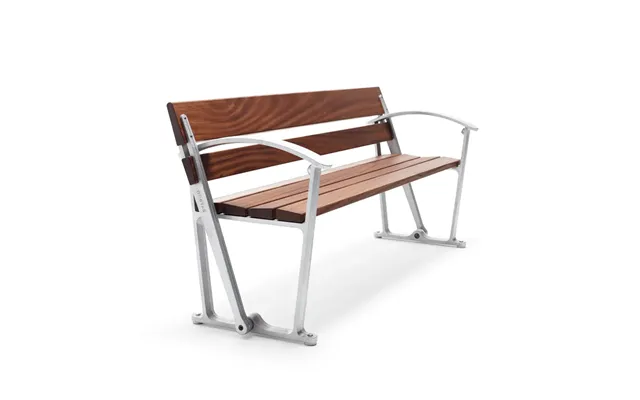 Byarums Bruk Waterloo Sofa Mahogany - Raw Aluminum Stand