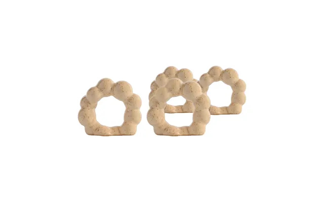 Byon Porto Napkin Ring 4-pack Beige