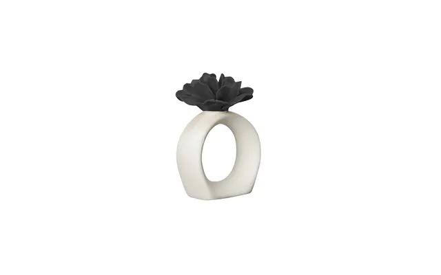 Byon Water Lily Napkin Ring White-black