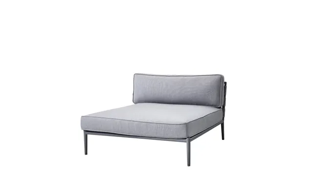 Cane-line Conic Modular Sofa Light Grey Daybed Incl. Cushions