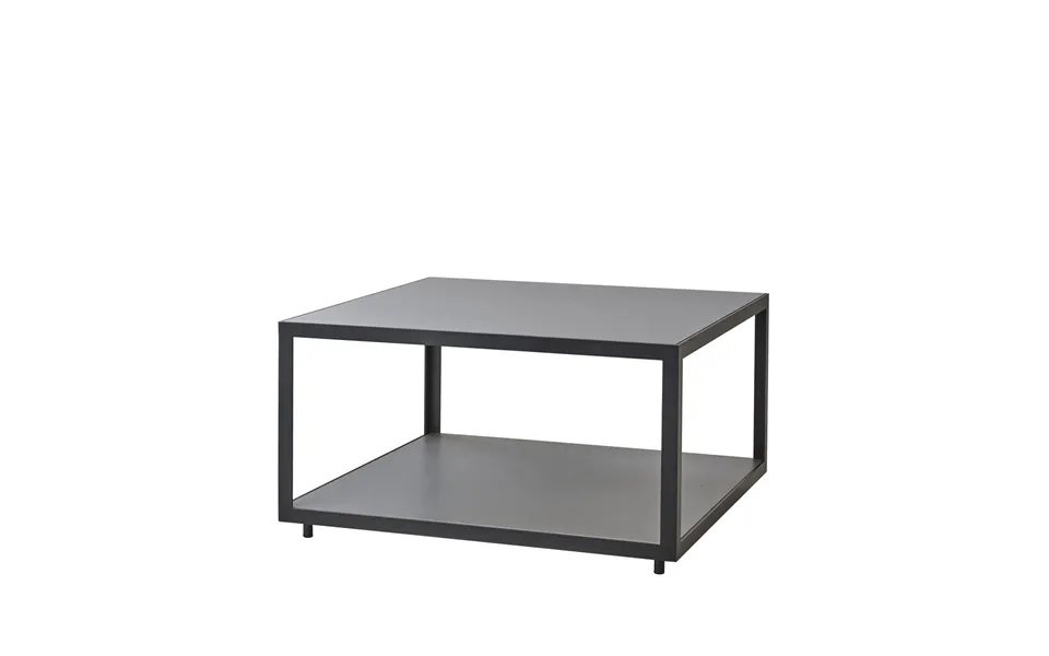 Cane-line Level Coffee Table Ceramic 79x79 Cm Light Grey-lava Grey
