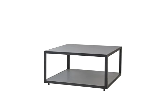 Cane-line Level Coffee Table Ceramic 79x79 Cm Light Grey-lava Grey