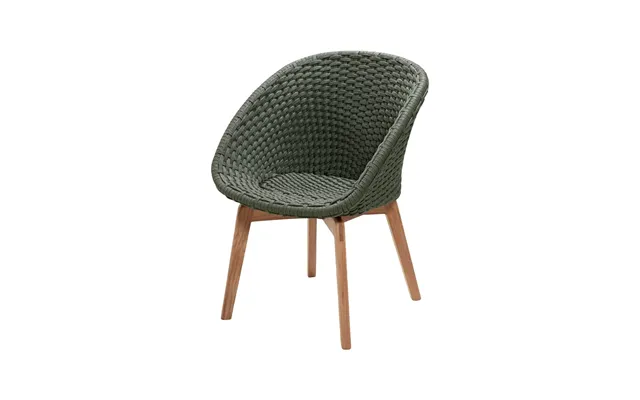 Cane-line Peacock Chair Soft Rope Dark Green - Teak product image
