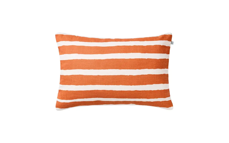 Chhatwal & Jonsson Block Stripe Outdoor Cushion 40x60 Cm Apricot Orange-off White
