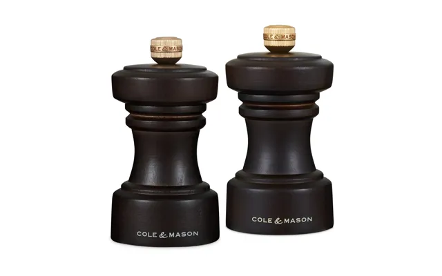 Cole & Mason Hoxton Salt And Pepper Grinder Set 10 Cm Chocolate