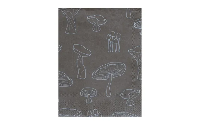 Cooee Design Fungi Napkin 33x33 Cm 20-pack Hazelnut-white product image