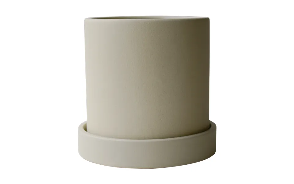Dbkd Grow Pot Ø10 Cm With Saucer Sandy Creme