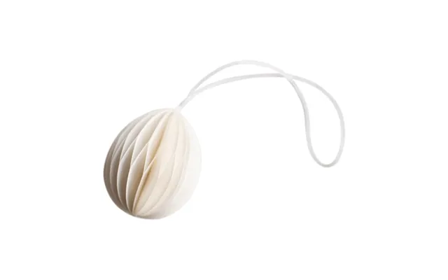 Dbkd Ovoid Paper Easter Decoration Small 4 Cm White