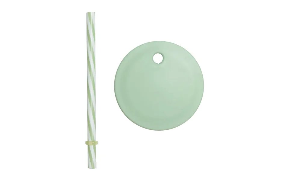 Design Letters Design Letters Straw With Lid Green