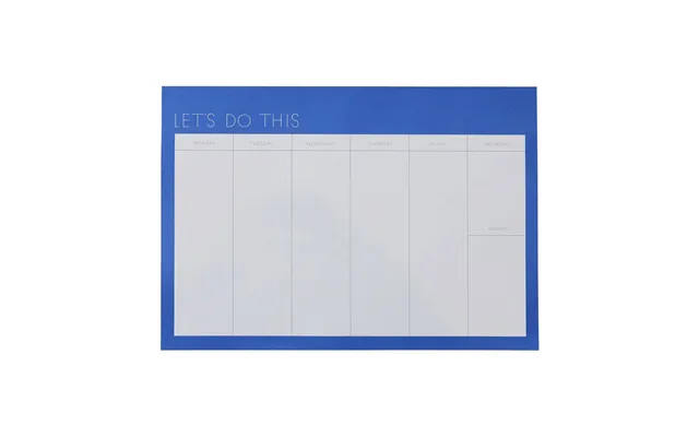 Design Letters Design Letters Weekly Planner Paper Cobalt Blue