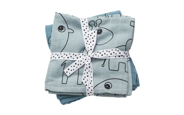 Done By Deer Contour Baby Blanket 120x120 Cm 2-pack Blue product image