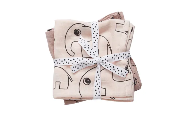 Done By Deer Contour Baby Blanket 120x120 Cm 2-pack Powder product image