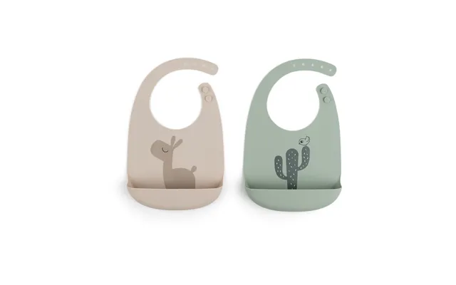 Done By Deer Lalee Bib 2-pack Sand Green