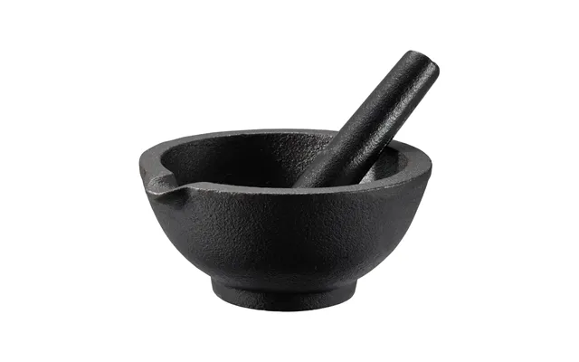 Dorre Gilly Cast Iron Mortar Black - 13x13x6.3 Cm