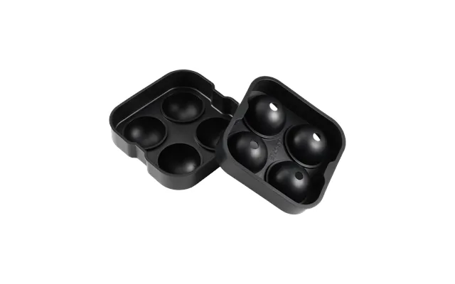 Dorre Isha Round Ice Cubes 4 Pcs Black