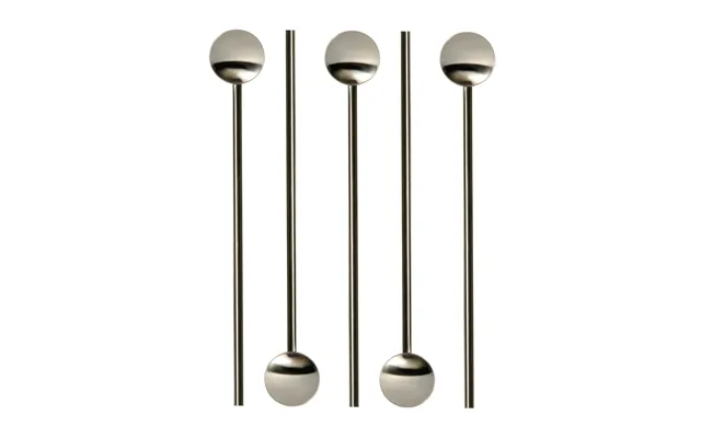 Dorre Tor Cocktailspoon With Straw 20 Cm 6-pack Stainless Steel