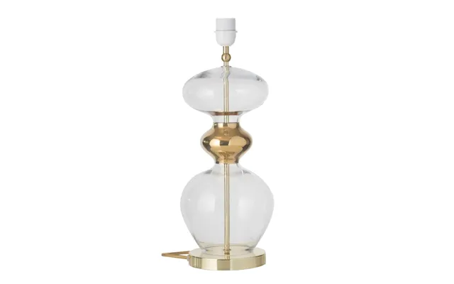 Ebb & Flow Futura Lamp Base Clear Gold-coloured Cord