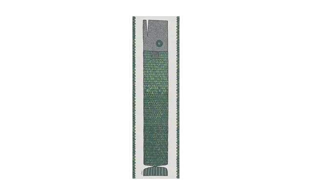 Ekelund Linneväveri Herringbone Runner 35x120 Cm Blue-green