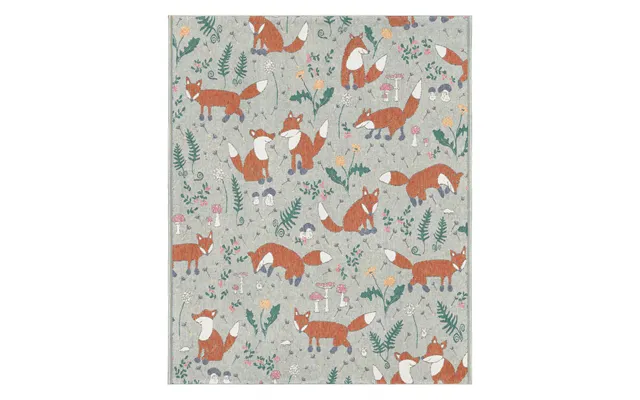 Ekelund Linneväveri Rävar Cotton Throw 140x170 Cm Multi