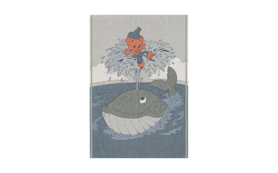 Ekelund Linneväveri Skattsökarfärden Baby Blanket 72x105 Cm Blue