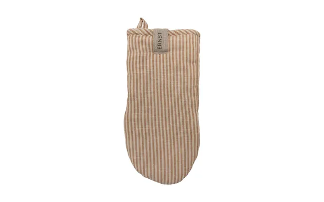 Ernst Ernst Oven Mitt Striped Kola-beige
