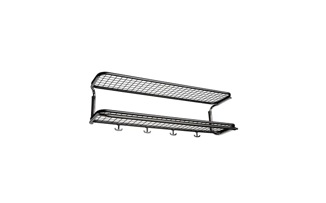 Essem Design Classic 650 Hat Shelf Black Chrome - 2 Levels