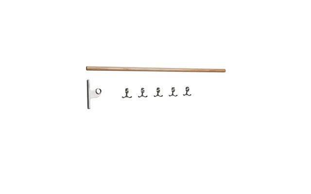 Essem Design Nostalgi Add-on Hook Rack Oak - Aluminium Stand