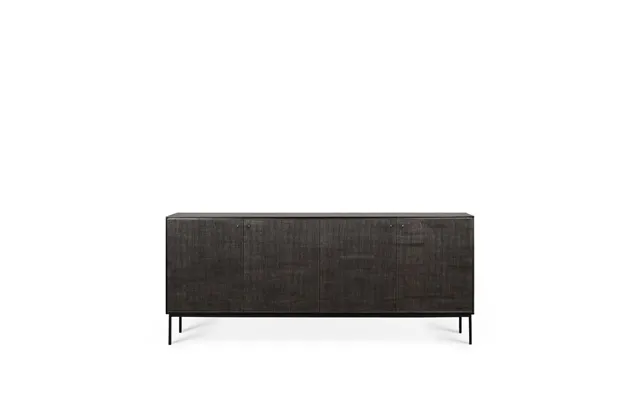 Ethnicraft Grooves Sideboard Black 4 Doors