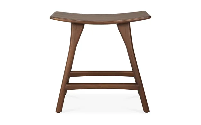 Ethnicraft Osso Stool 48x50 Cm Lacquered Teak Brown