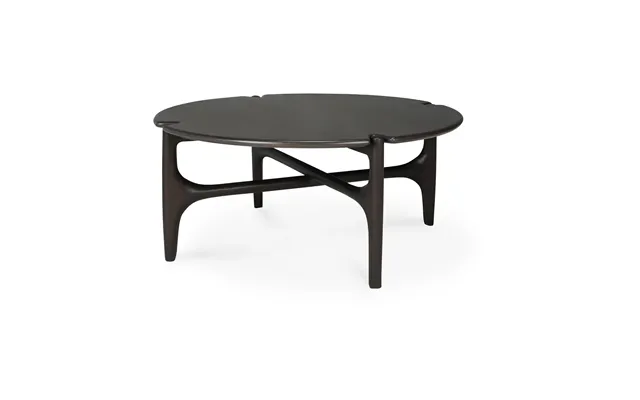 Ethnicraft Pi Coffee Table Ø80 Cm Lacquered Mahogany