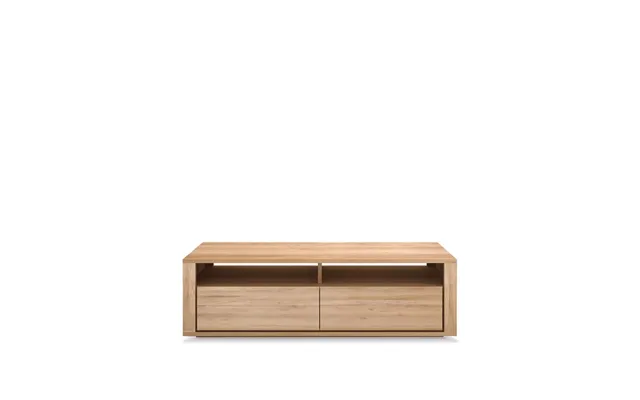 Ethnicraft Shadow Media Cabinet Oiled Oak 2 Drawers