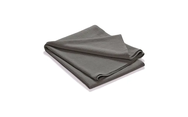 Etol Design Stripe Bedspread Stonewashed Cotton 180x260 Dark Grey