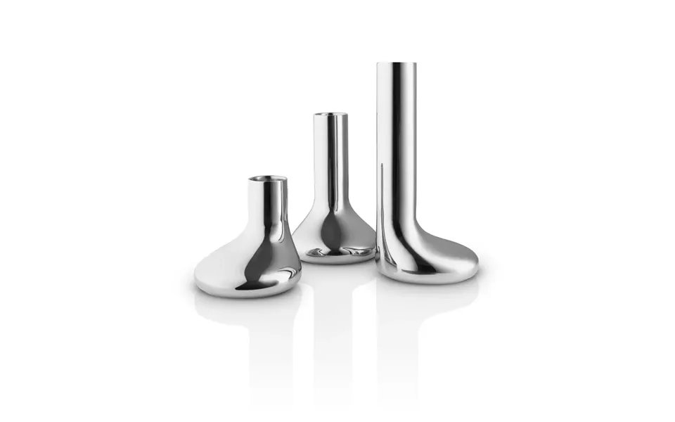 Eva Solo Eva Solo Mellow Candle Holder Set Of 3 Silver