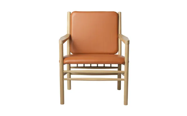 Fdb Møbler J147 Armchair Oak Nature Lacquered-cognac Leather