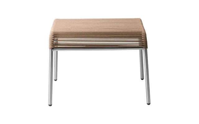 Fdb Møbler M20s Teglgaard Cord Footrest Ottoman Brown Mixed-stainless Steel product image