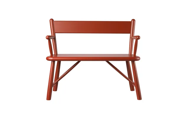 Fdb Møbler P11 Children's Bench Beech Red Painted