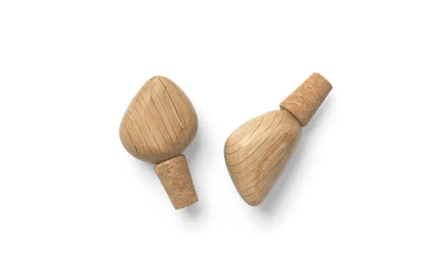 Ferm Living Cairn Wine Stopper 2-pack Oak