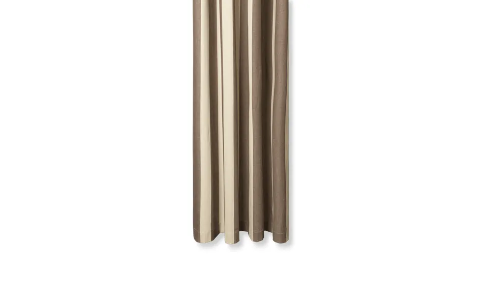 Ferm Living Chambray Shower Curtain Carob Brown-parchment