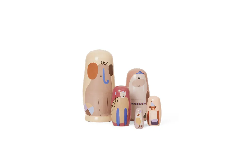 Ferm Living Critter Dolls Ø6.4x14 Cm Multi