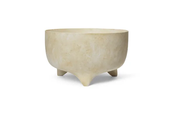 Ferm Living Evoke Flower Pot 27 Cm Warm Sand
