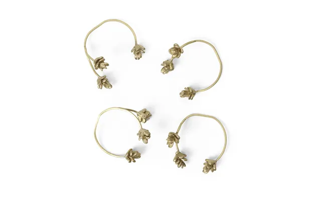 Ferm Living Forest Napkin Ring 4-pack Brass