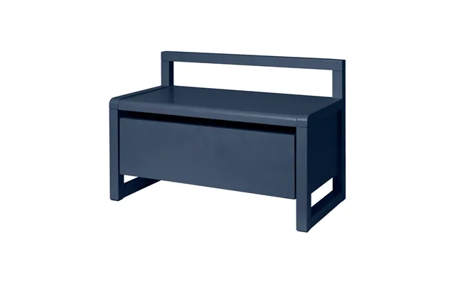 Ferm Living Little Architect Storage Bench Dark Blue - 60x30x41
