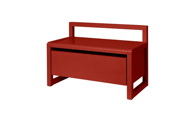 Ferm Living Little Architect Storage Bench Poppy Red - 60x30x41