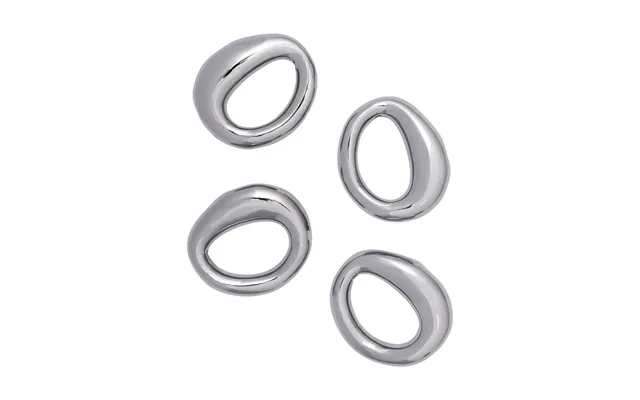 Ferm Living Orrith Napkin Ring 4-pack Silver