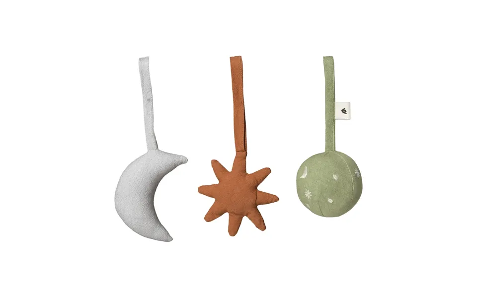 Ferm Living Skye Baby Toys 3 Pieces Tea Green