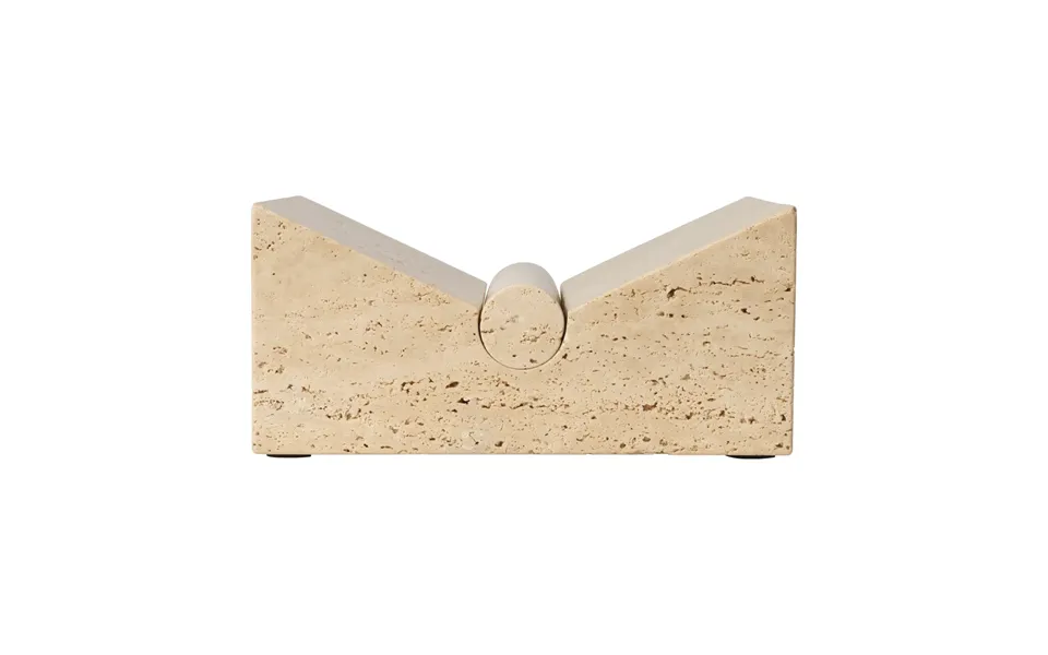 Ferm Living Tvara Book Stand Travertine - 22x22 Cm