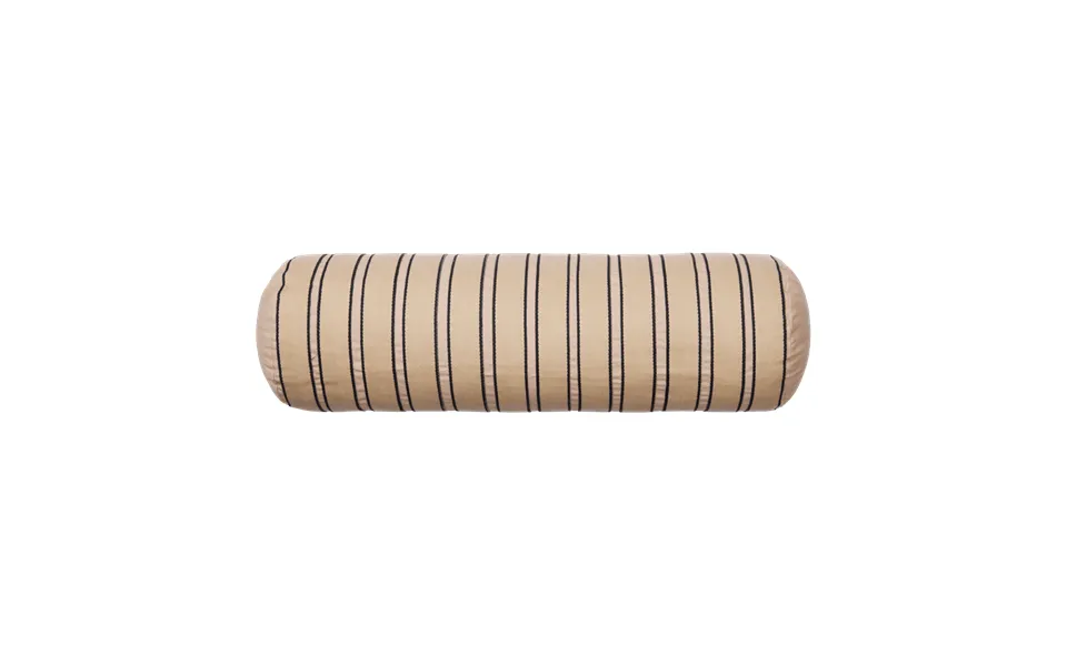 Ferm Living Twill Bolster Cylinder Pillow Cashmere-black