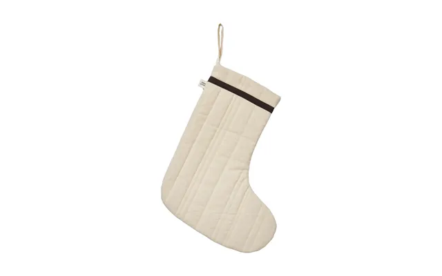 Ferm Living Vari Quilted Christmas Stocking Cotton-natural